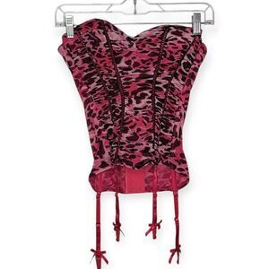 Victoria's Secret Sexy Little Things Vintage Y2K Gyaru Hot Pink Black Cheetah Bu